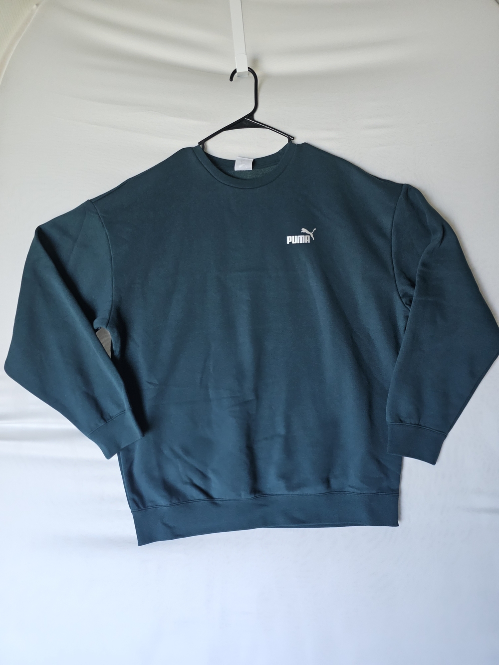 PUMA Men's RAD/CAL Metallic Crewneck Sweatshirt - Green Terrain - Size L - NWT - Picture 7 of 16
